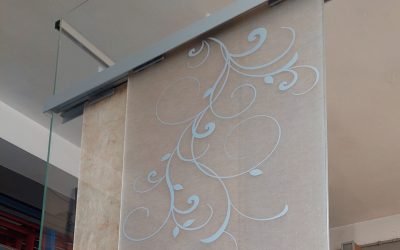 Porta in vetro su misura