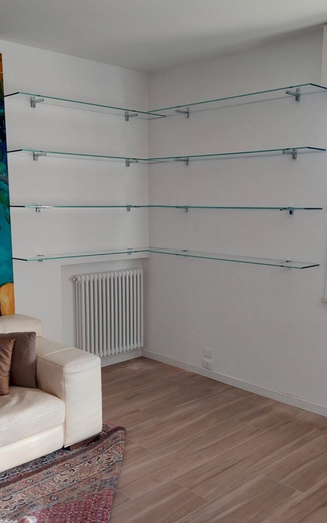 Libreria in vetro su Misura - Bassano del Grappa - Ab Vetro